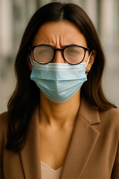 Comment éviter que les lunettes ne s'embuent avec le masque.