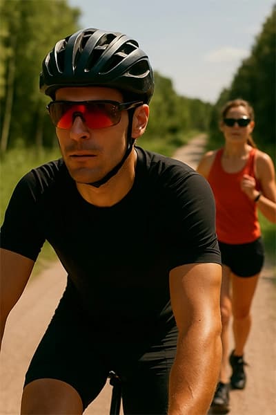 Lunettes de soleil sportives : guide pour cyclistes et coureurs