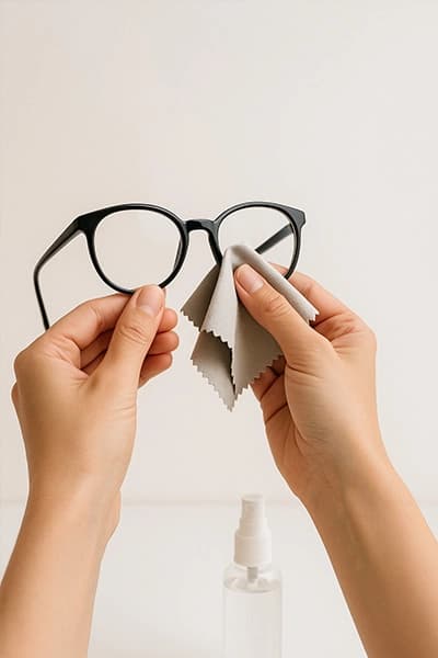 Comment nettoyer les lentilles des lunettes sans les abîmer