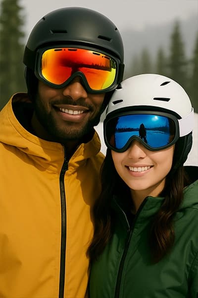 Lunettes de sport d'hiver : verres et protection