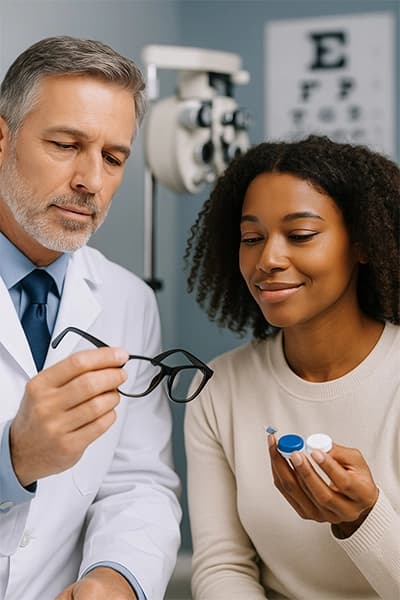 Solutions pour l'astigmatisme : lunettes, lentilles, orthokératologie et chirurgie