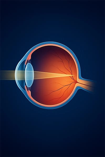 Causes de l'hypermétropie : génétique, développement de l'œil, âge