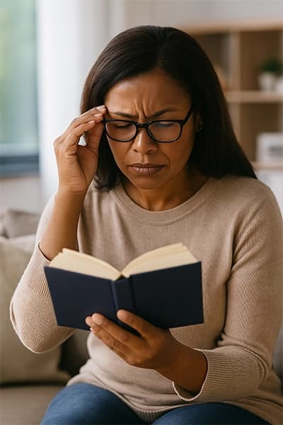 Symptômes de la presbytie : comment les reconnaître